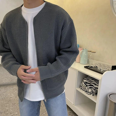 Heren gebreid cardigan in modern design