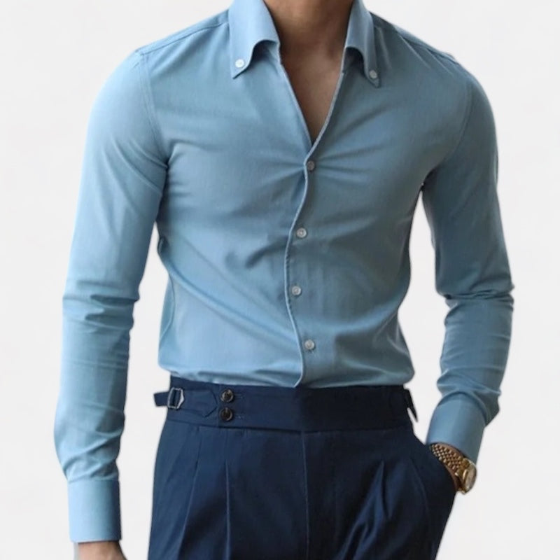 Heren Slim-fit Overhemd Tijdloos Elegant