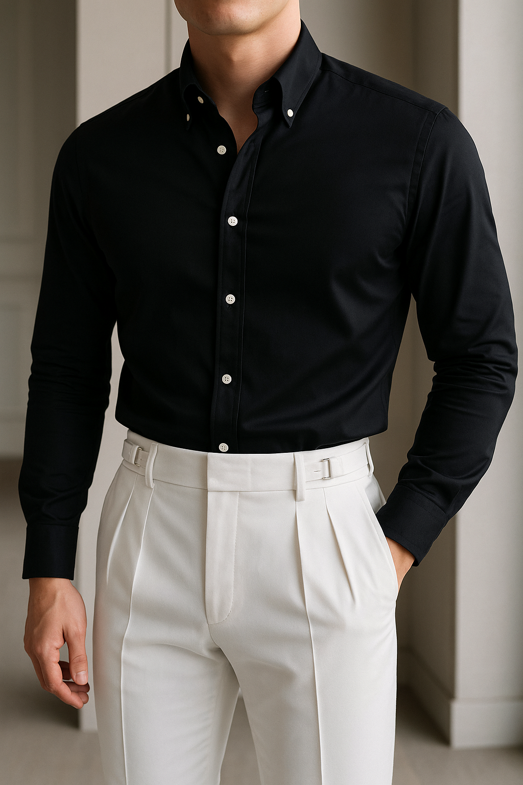 Heren Slim-fit Overhemd Tijdloos Elegant