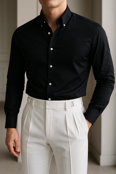 Heren Slim-fit Overhemd Tijdloos Elegant