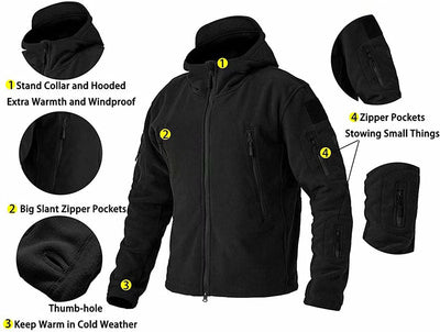 Heren Outdoor Fleecejas Comfortabel