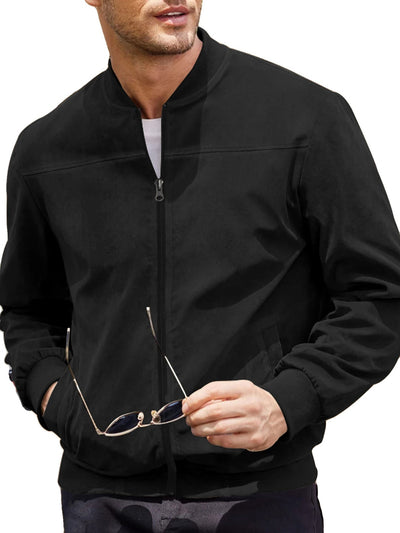 Heren Velvet Bomber Jacket Casual Sportstijl