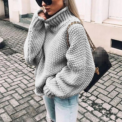 Dames Grofgebreide Trui Oversized