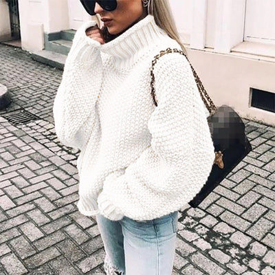 Dames Grofgebreide Trui Oversized