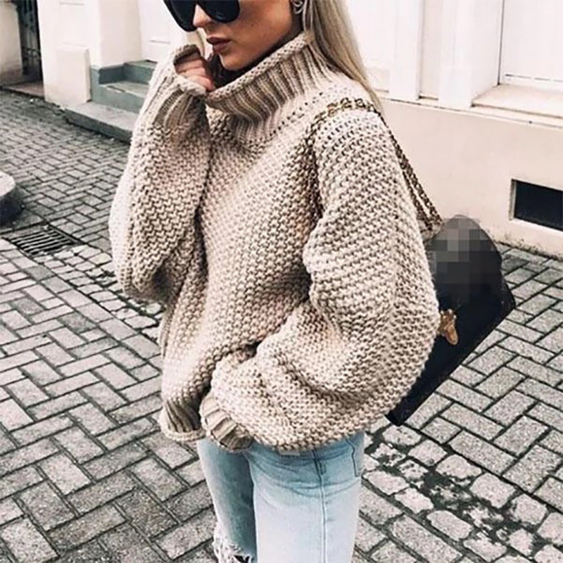 Dames Grofgebreide Trui Oversized