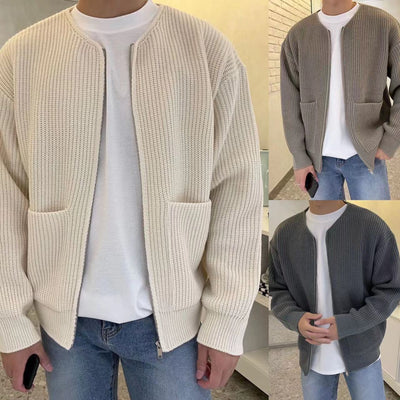 Heren gebreid cardigan in modern design