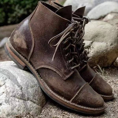 Heren leren boots hoog model
