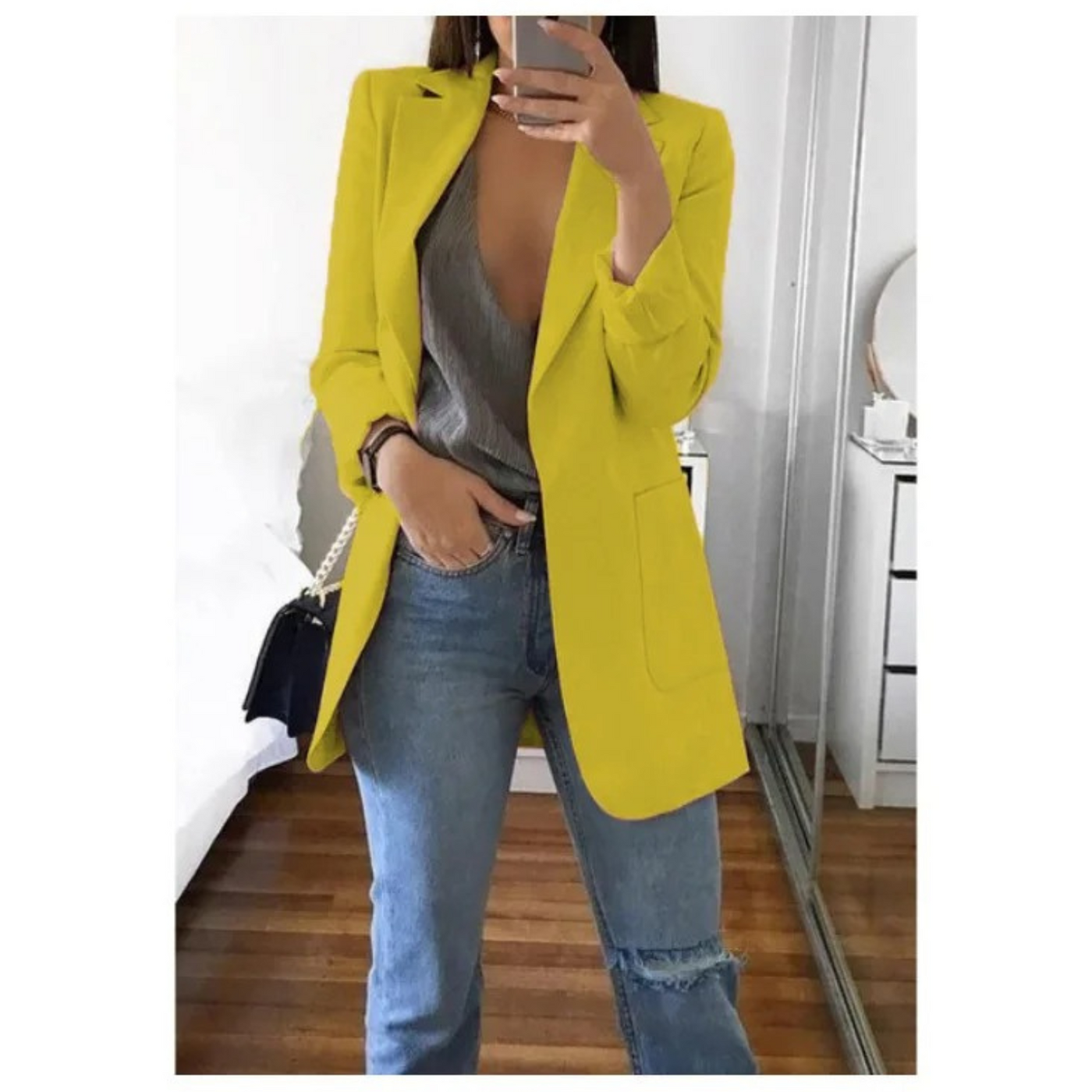Dames Blazer Met Tijdloze Elegantie
