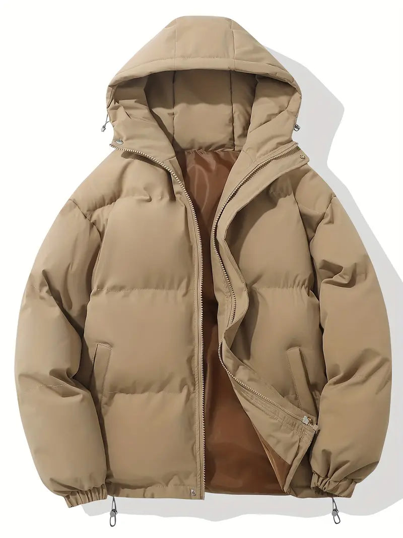 Dames winter puffer jacket met capuchon