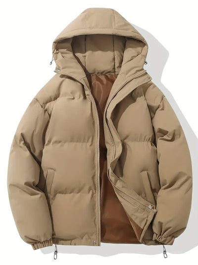 Dames winter puffer jacket met capuchon