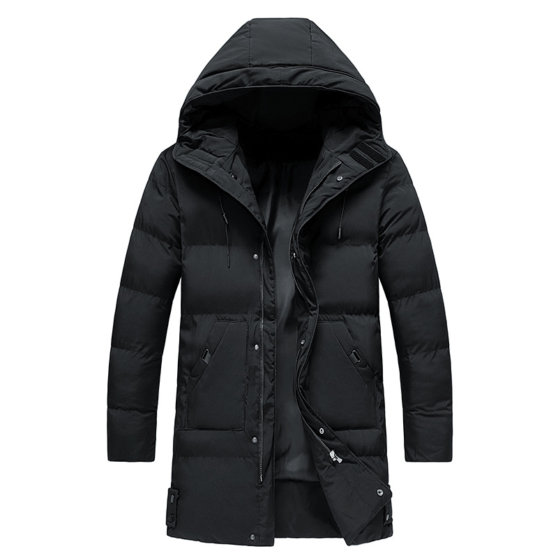 Heren padded long winter jacket