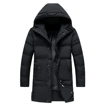 Heren padded long winter jacket