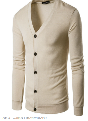 Heren cardigan sweater in zachte knit