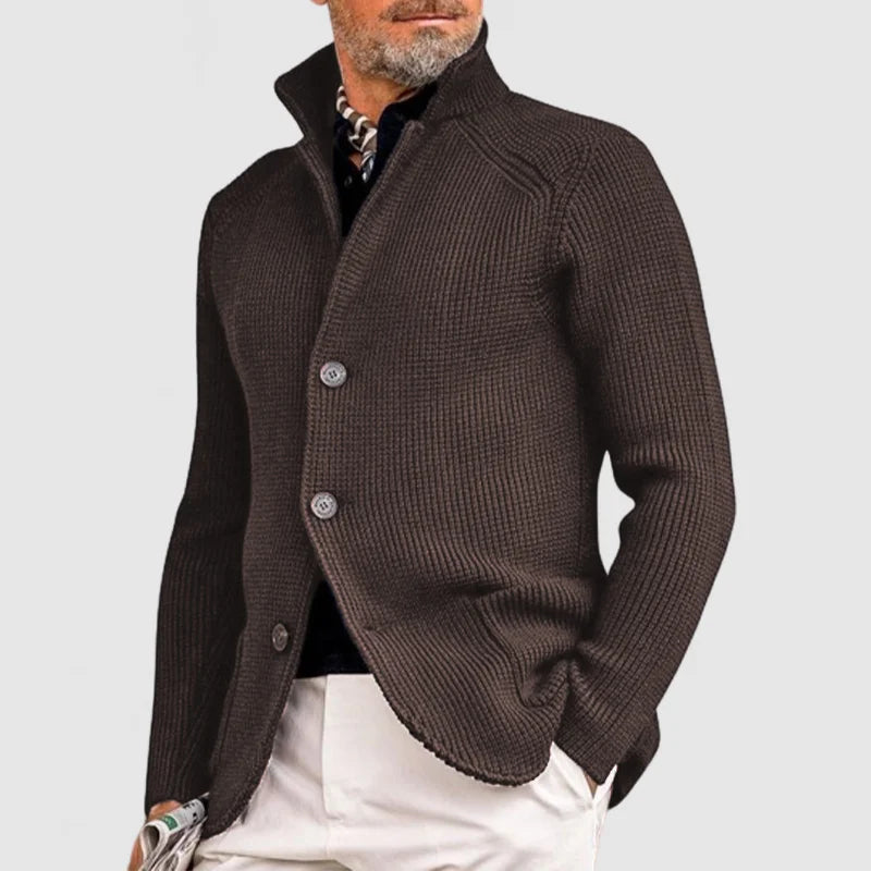 Heren knitted cardigan met zakken