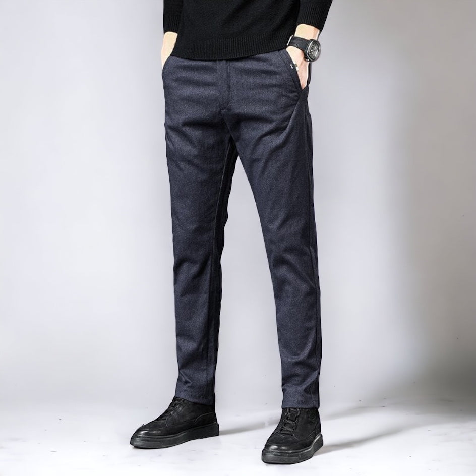 Heren Casual Broek met Verfijnde Pasvorm