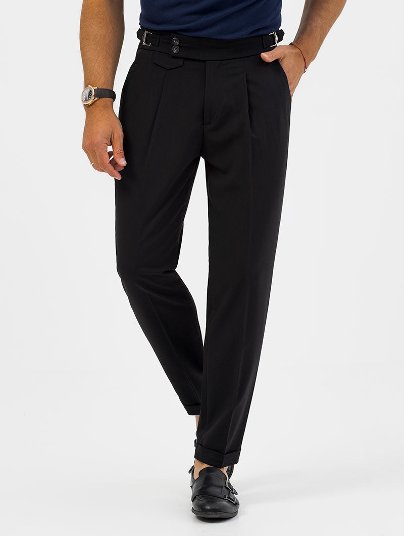 Heren Regular Fit Pantalon Met Hoge Taille