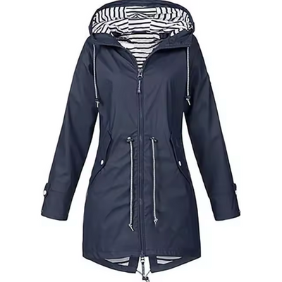 Dames regenjas waterdicht met capuchon