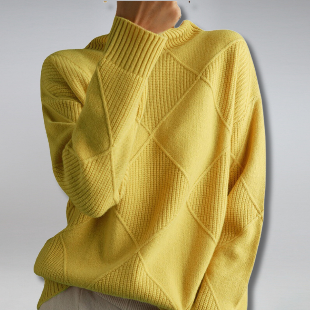 Dames turtleneck pullover kasjmier