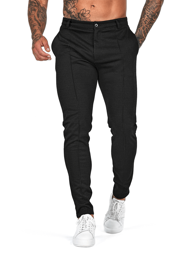 Heren Cargo Broek Modern Fit Zwart