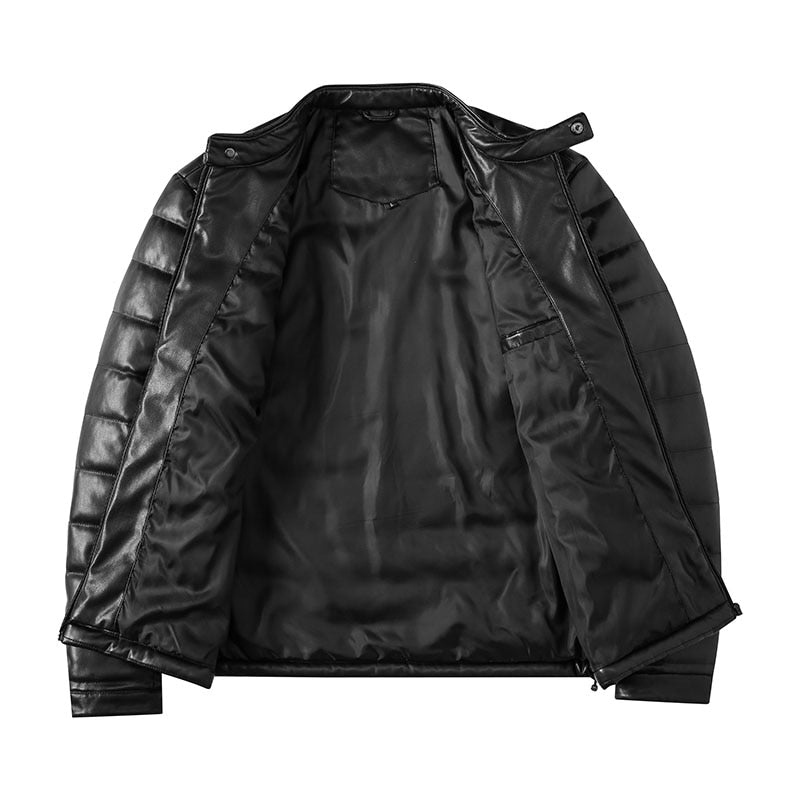 Heren Slim Premium Jas Zwart