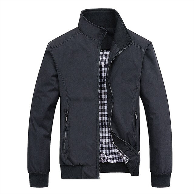 Heren bomberjack slim fit lichtgewicht