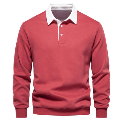 Heren Langarm Polo Met Klassiek Design