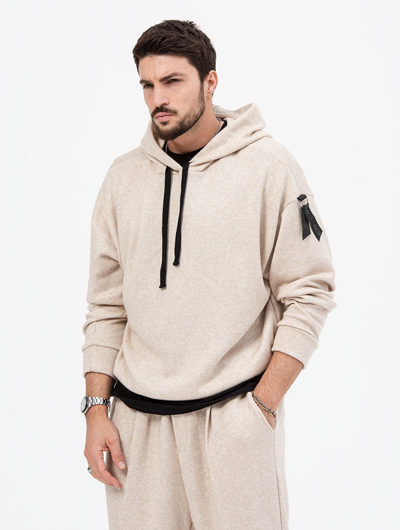 Heren Oversized Hoodie Met Subtiele Details