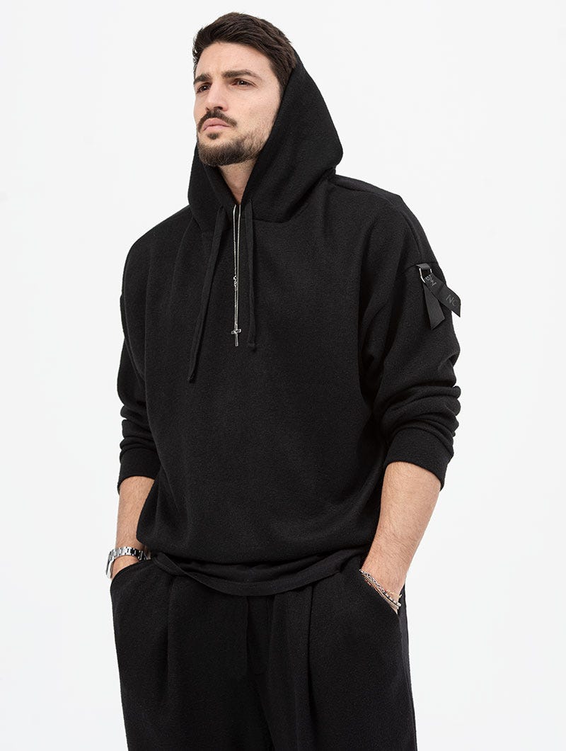Heren Oversized Hoodie Met Subtiele Details