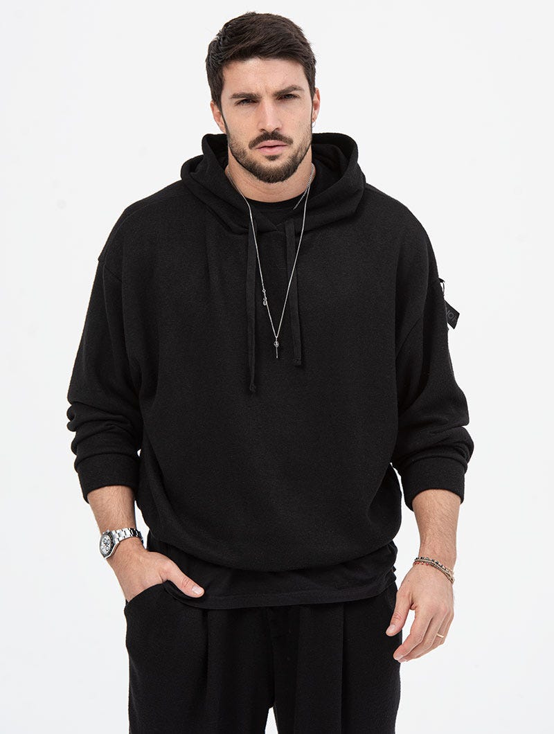 Heren Oversized Hoodie Met Subtiele Details