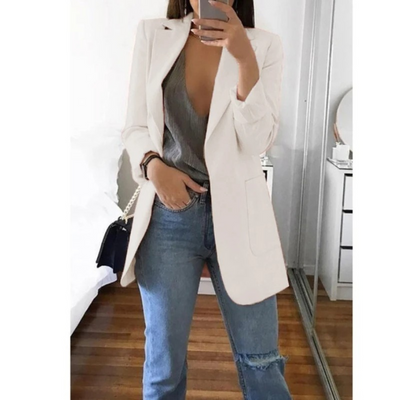 Dames Blazer Met Tijdloze Elegantie