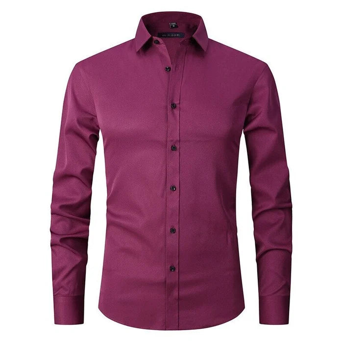 Heren overhemd slim fit stretch