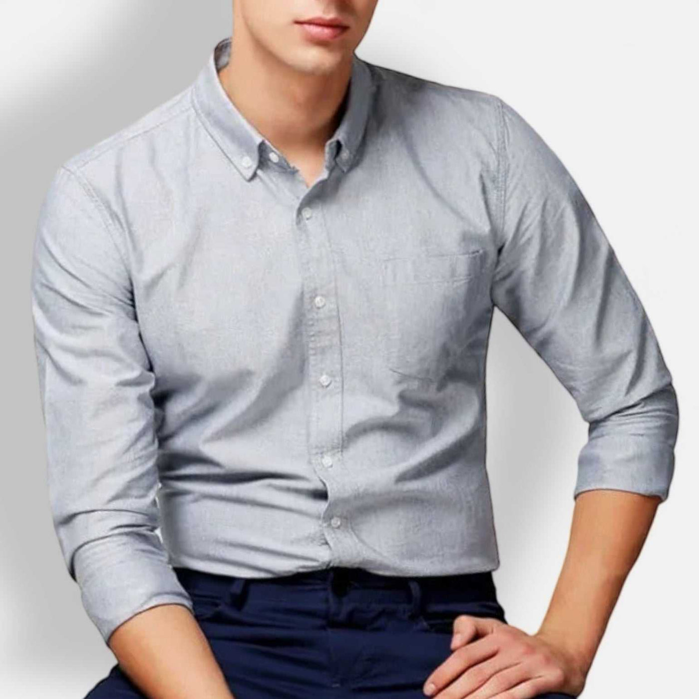 Heren Slim Fit Business Overhemd