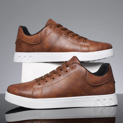 Heren leren sneakers modern design