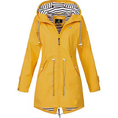 Dames regenjas waterdicht met capuchon