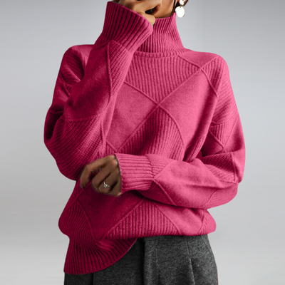 Dames turtleneck pullover kasjmier