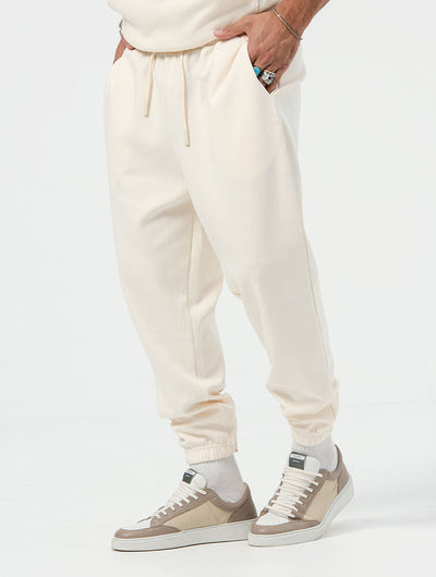 Heren Jogger Loose Fit Cream