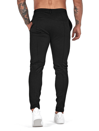 Heren Cargo Broek Modern Fit Zwart