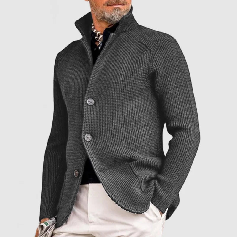 Heren knitted cardigan met zakken