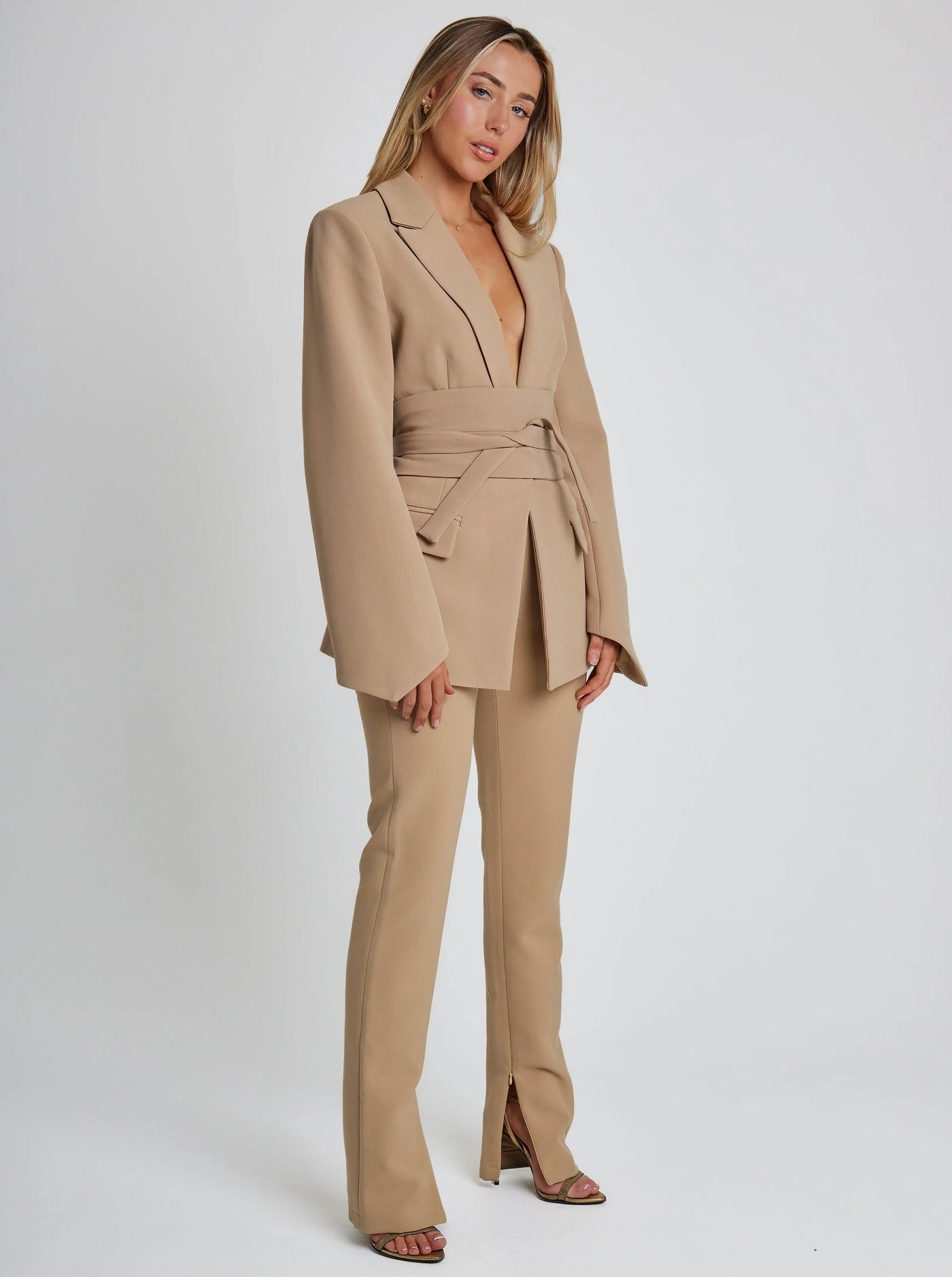Dames Blazer met Ceintuur