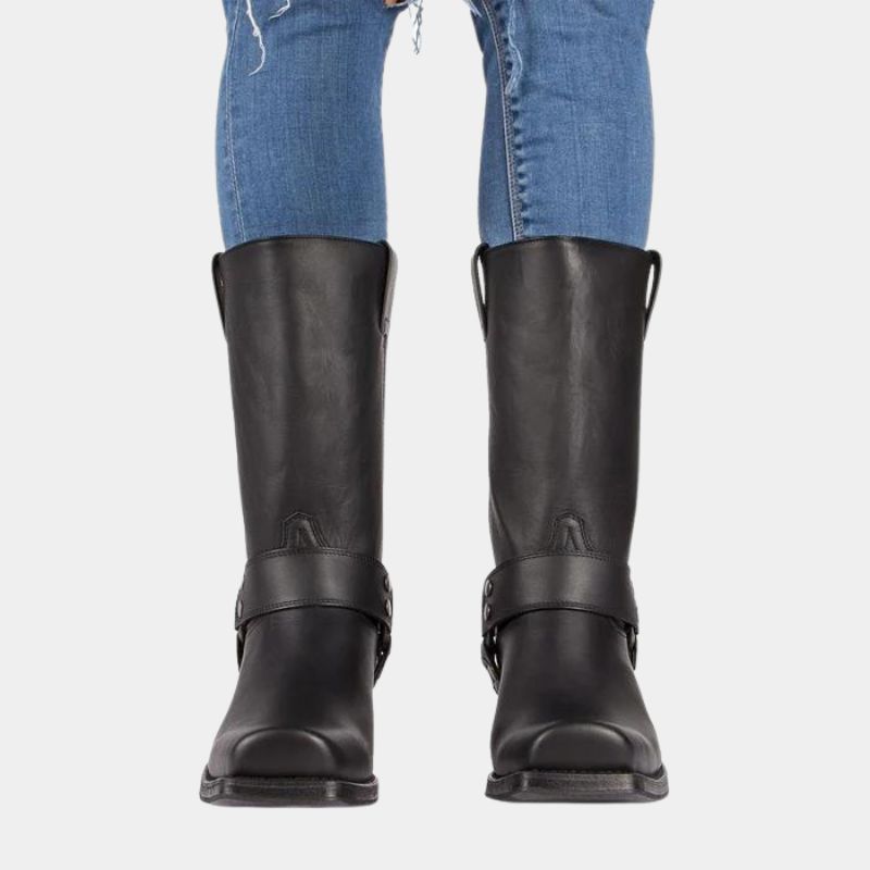 Dames cowboylaarzen leer klassiek design