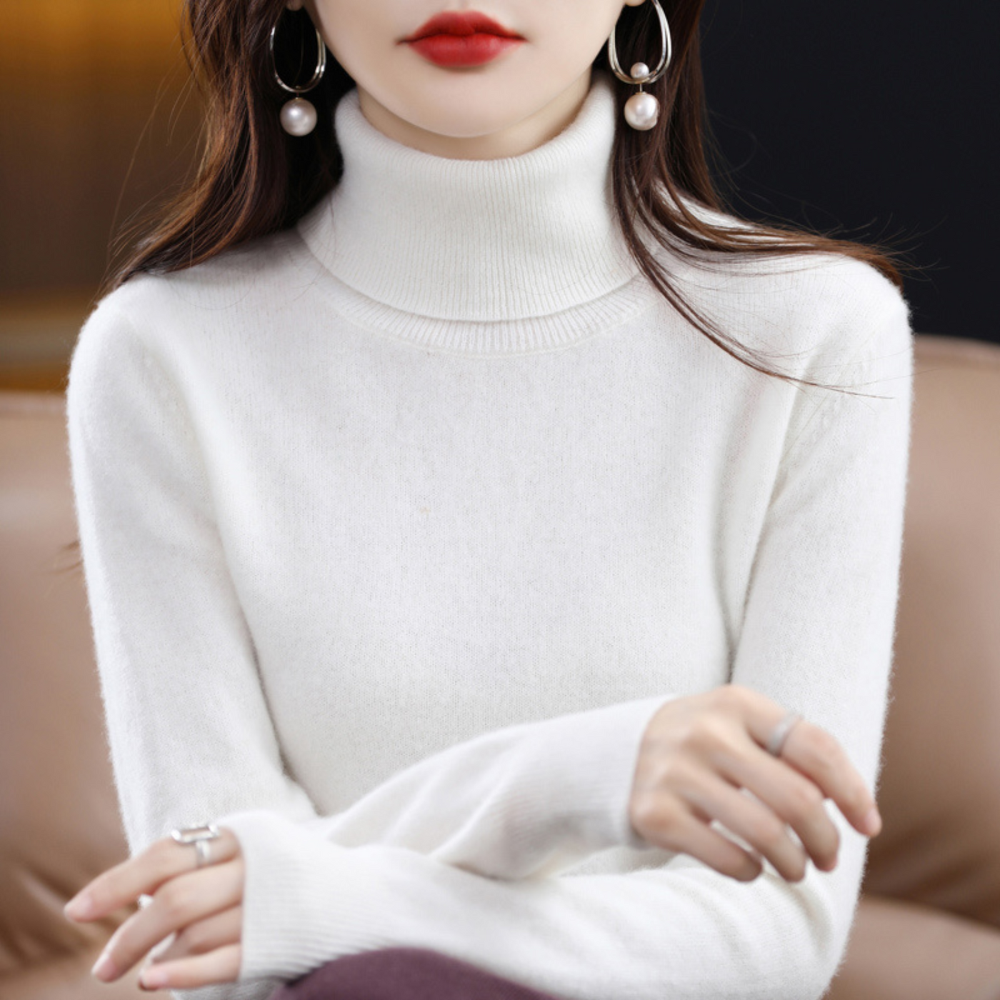 Dames coltrui cashmere regular fit