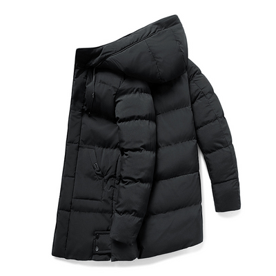 Heren padded long winter jacket