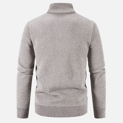 Heren fleece vest met ribgebreide afwerking