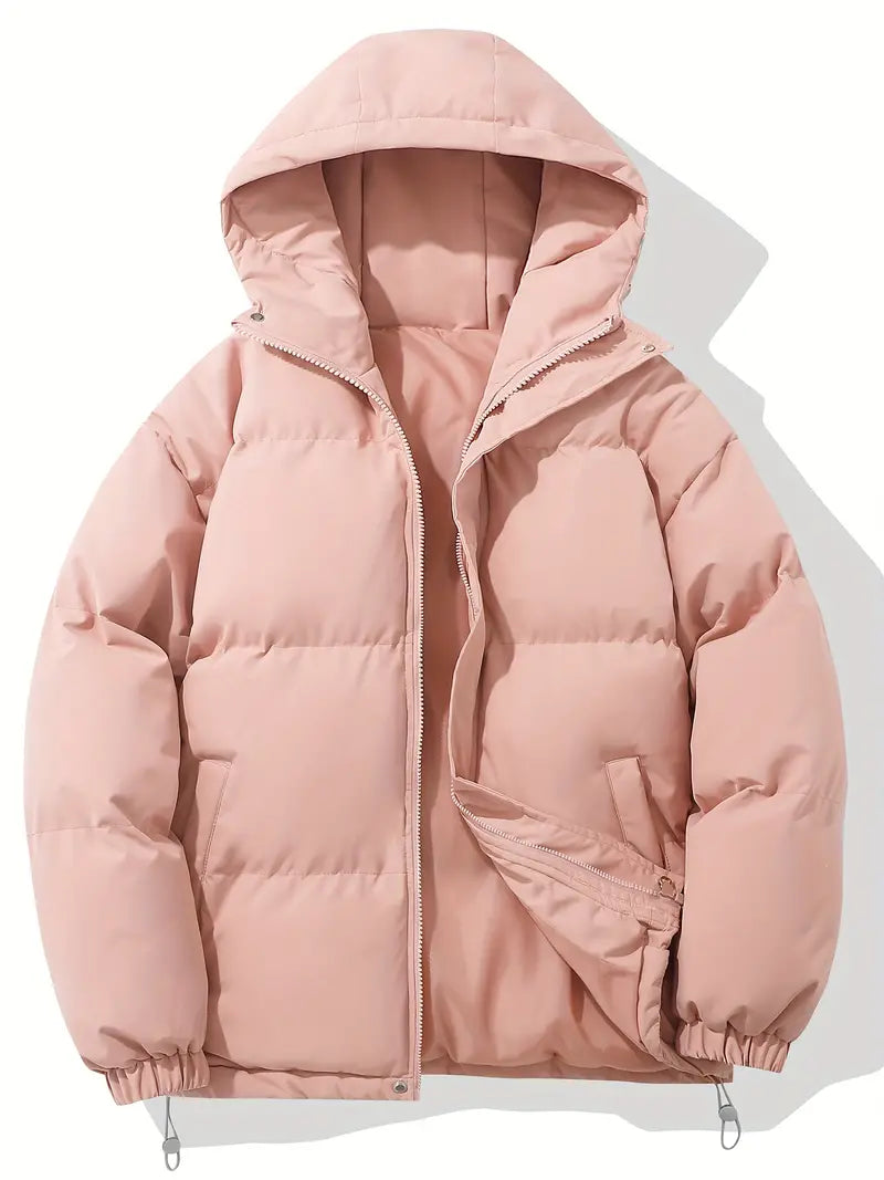 Dames winter puffer jacket met capuchon