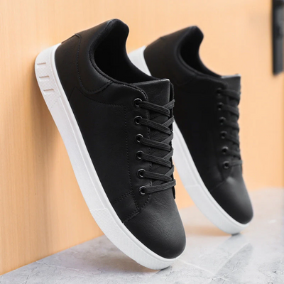 Heren leren sneakers modern design