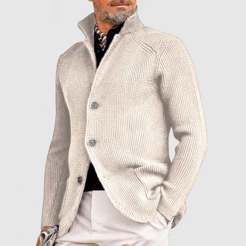 Heren knitted cardigan met zakken