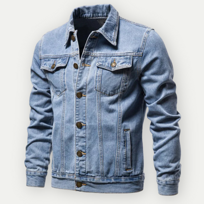 Heren Denim Truckerjack Stijlvol