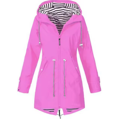 Dames regenjas waterdicht met capuchon