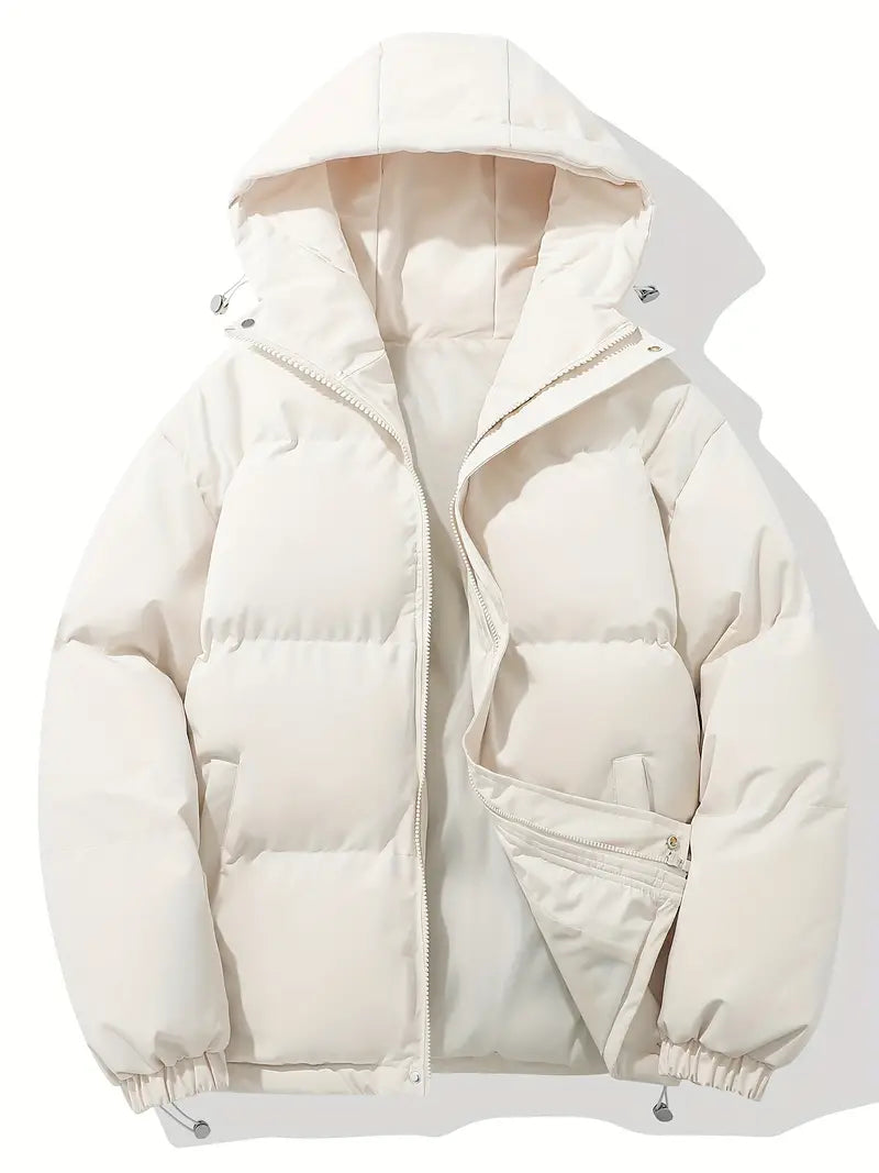 Dames winter puffer jacket met capuchon