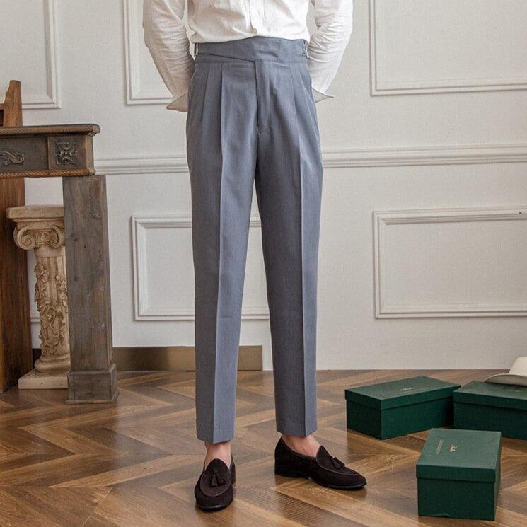 Heren high waisted tailored trousers